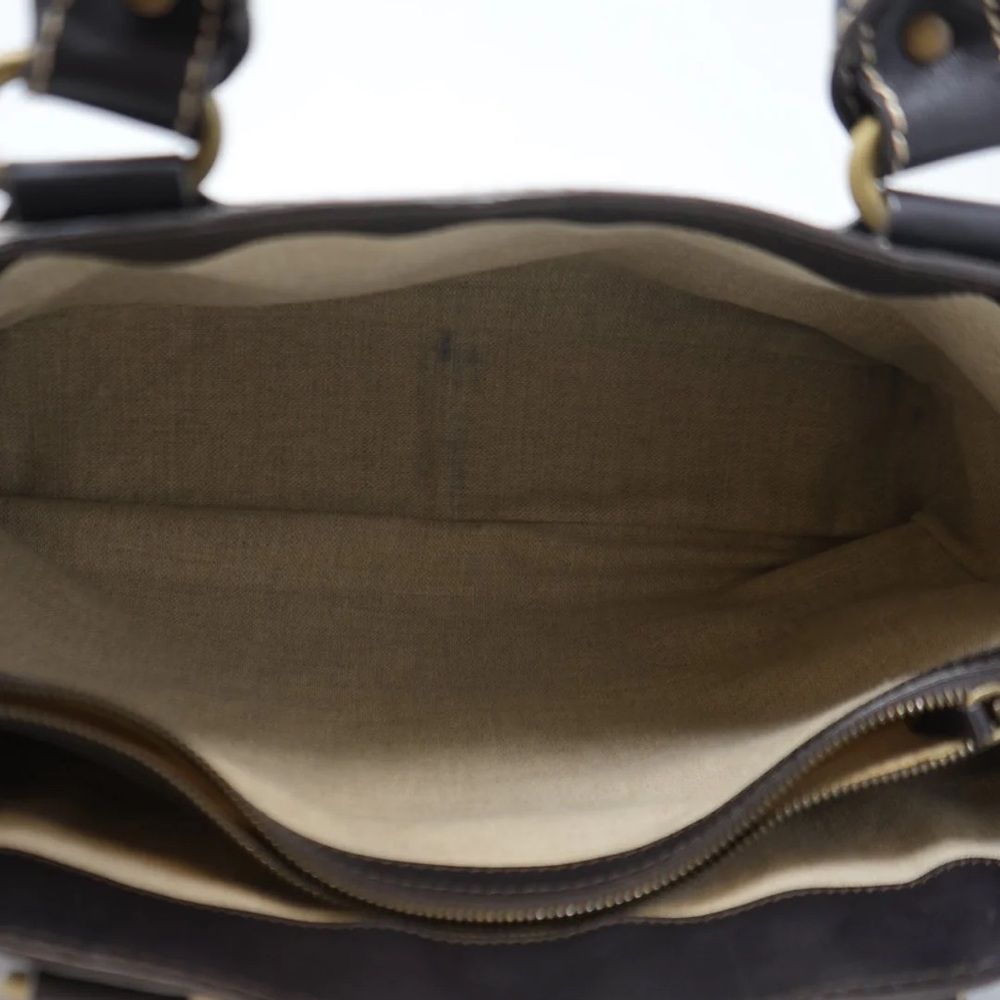 Celine Vintage Brown Leather Handbag - Picture 8 of 9